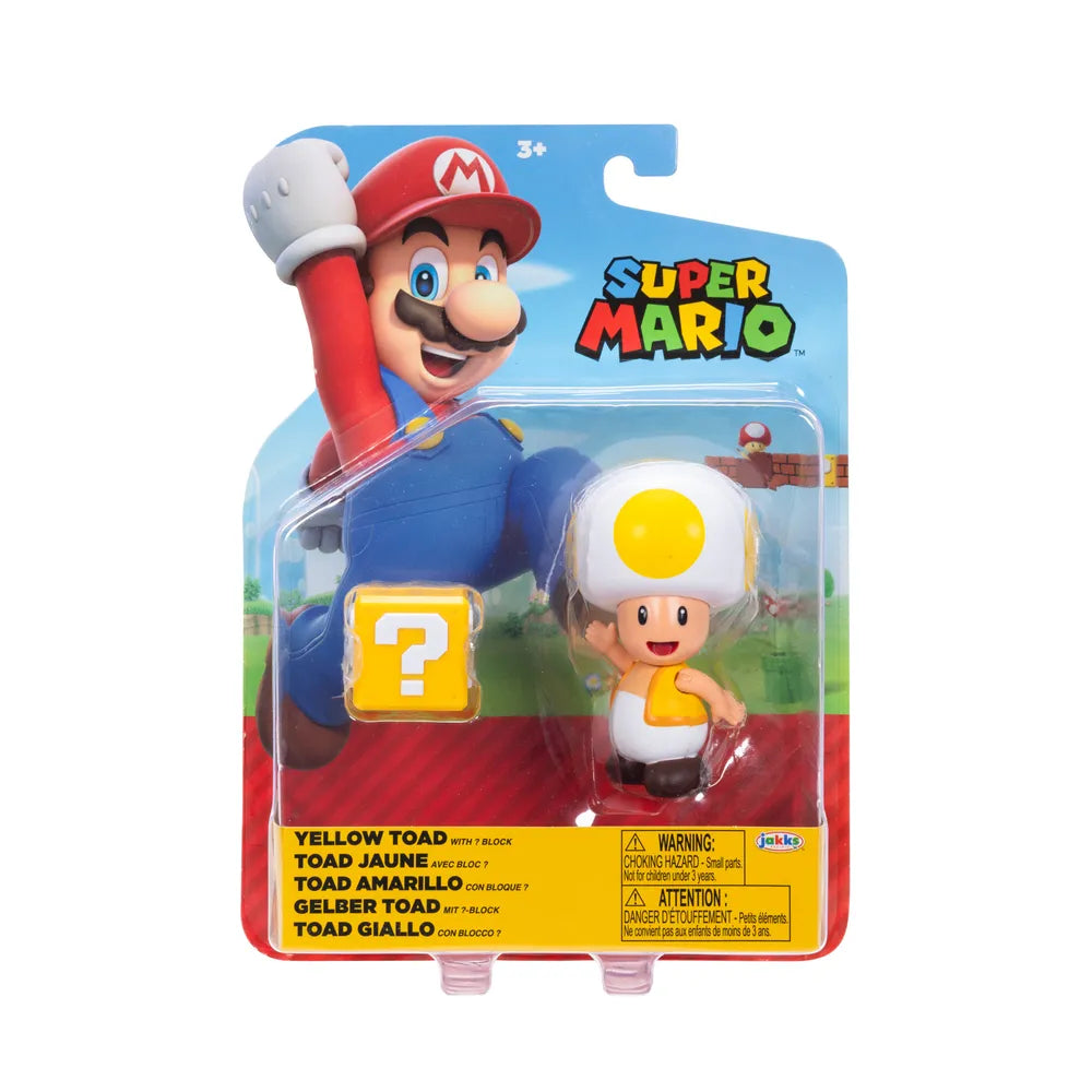 Nintendo Super Mario 10cm Yellow Toad with Question Block