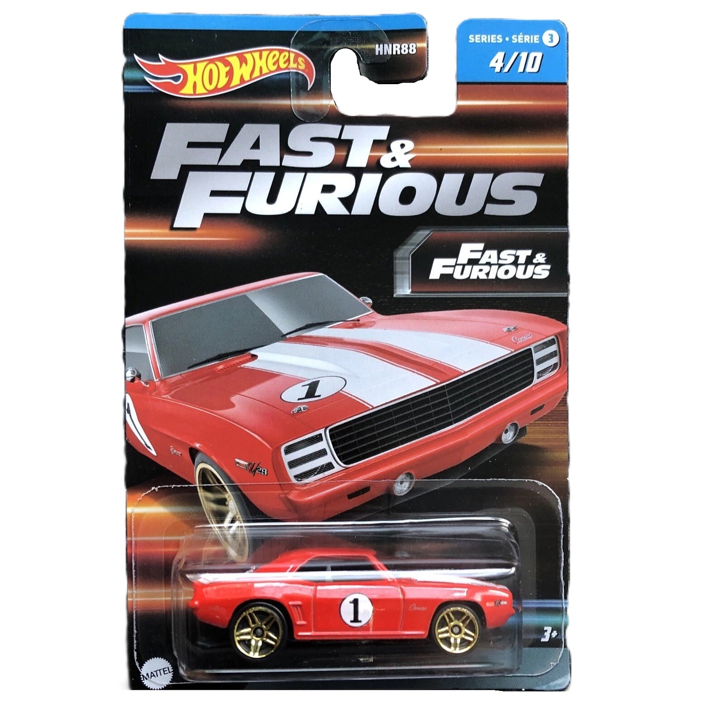 Hot Wheels Fast and Furious 1969 Camaro (Series 3, 4/10) HNR88
