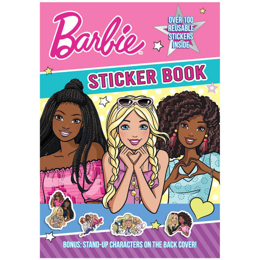 Barbie Sticker Book with Colouring Pages Paperback