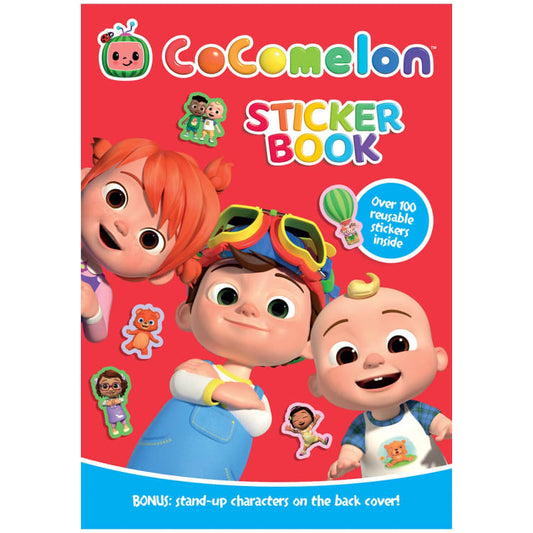 Cocomelon Sticker Book with Colouring Pages Paperback
