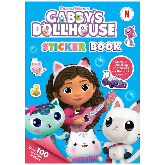 Gabby's Dollhouse Sticker Book with Colouring Pages Paperback