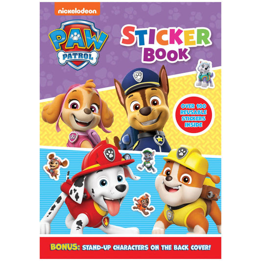 Paw Patrol Sticker Book with Colouring Pages Paperback