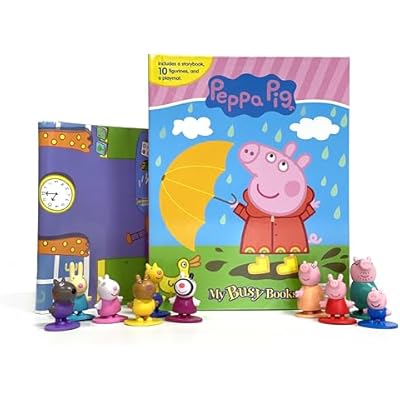 Peppa Pig My Busy Book (2020, Board Book, Map and Figurines)