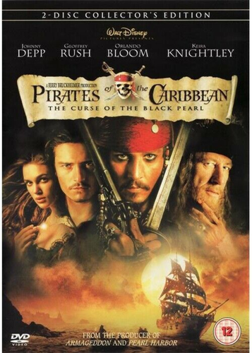 Pirates of the Caribbean: The Curse of the Black Pearl (2 disc Edition, 2003) DVD