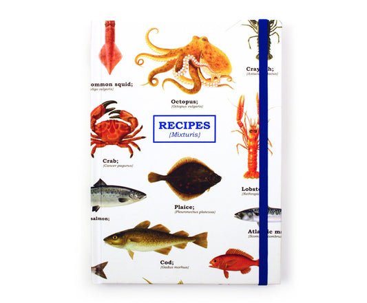 Gift Republic Sea Life A5 Recipe Book (Hardcover, 2015)