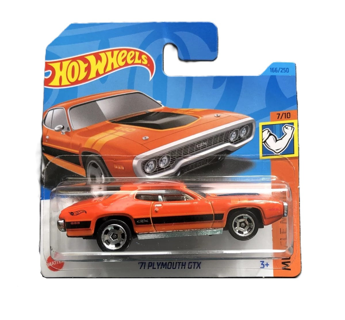 Hot Wheels ‘71 Plymouth GTX (Muscle Mania 7/10, 166/250) HKJ56