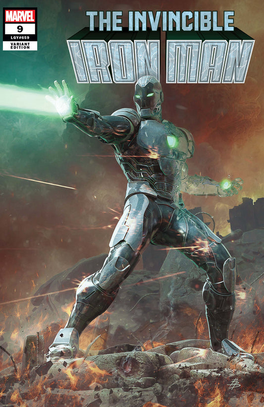 The Invisible Iron Man #9 Barends Variant by Gerry Guggan & Juan Frigeri (Paperback, 2023)