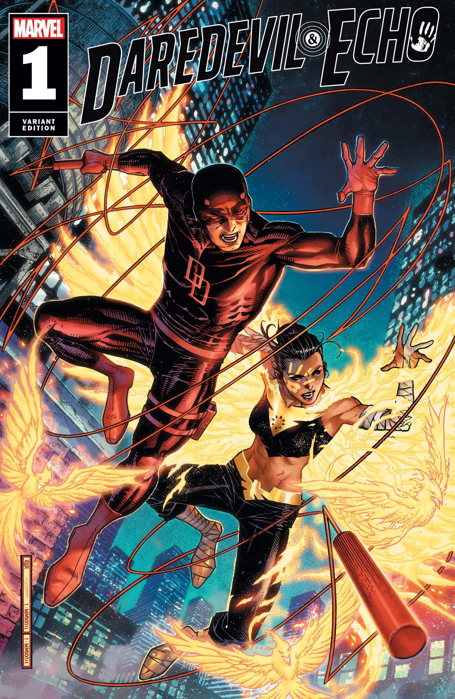 DAredevil & Echo #1 Cheung Variant (1:25) by Taboo & Phil Noto (Paperback, 2023)