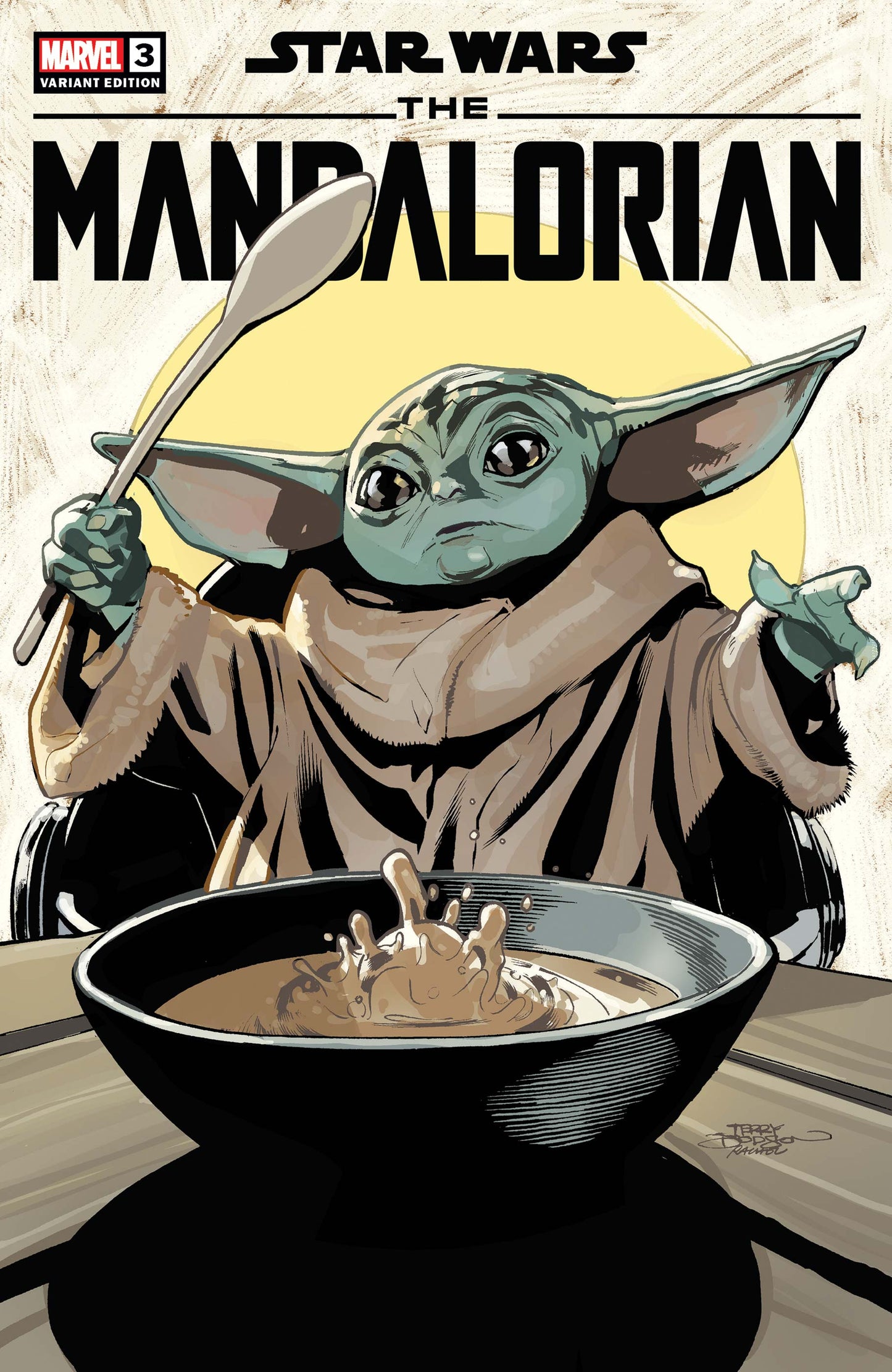 Star Wars: The Mandalorian #3 Dodson Variant by Dave Filoni & Terry Dodson (Paperback, 2023)