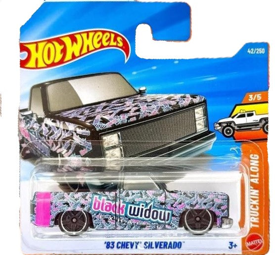 Hot Wheels '83 Chevy Silverado (Truckin' Along 3/5) JJJ13 (42/250)