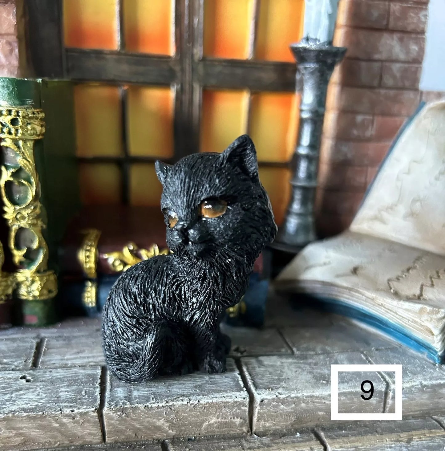 Black Cat Resin Ornament Figurine Single/Set - 12 Different Designes