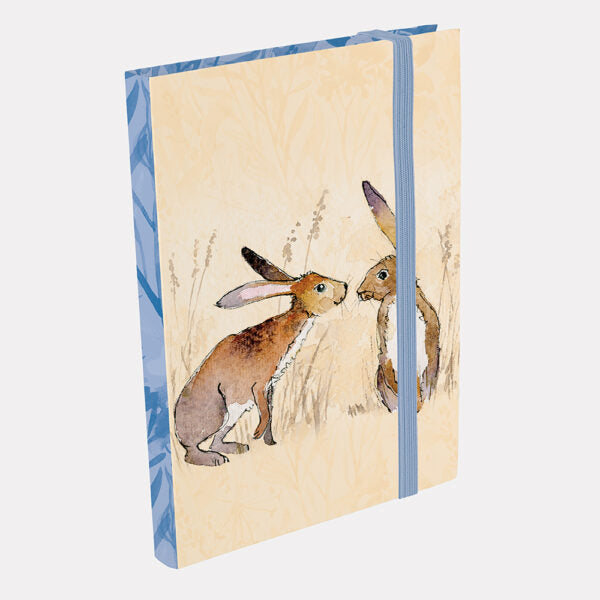 The Gifted Stationery Kissing Hares A6 Notebook
