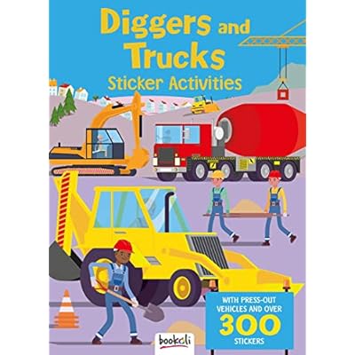 Diggers and Trucks: Sticker Activities with Press-Out Vehicles and Over 300 Stickers (Paperback, 2025)