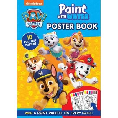 PAW Patrol: Paint with Water Book - 10 Posters to Colour