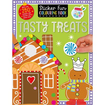 Tasty Treats: Sticker Fun Colouring Book Paperback
