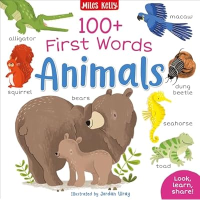 100+ First Words: Animals by Miles Kelly (Paperback, 2022)