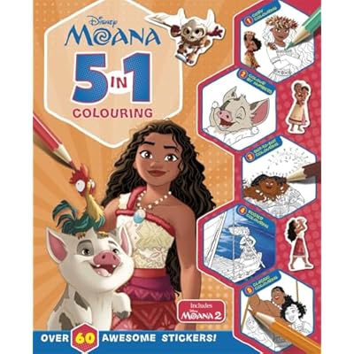 Disney Moana 5 in 1 Colouring by Tim Robins (Paperback, 2026)