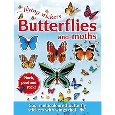 Butterflies and Moths Flying Stickers Book by Susan Hayes (Paperback, 2016)