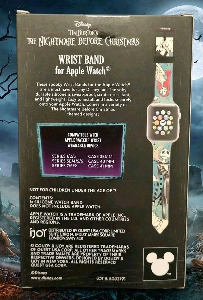 Disney The Nightmare Before Christmas Wrist Band for Apple Watch