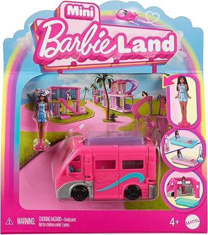 Barbie Mini Barbie Land Camper Van Doll and Toy Set