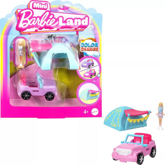 Barbie Mini Barbie Land Jeep & Tent Mini Barbie