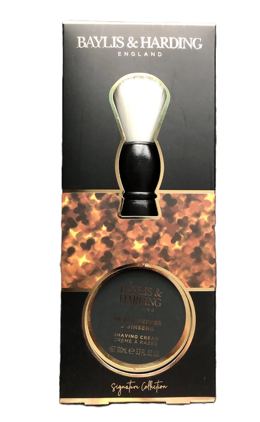 Baylis & Harding Black Pepper & Ginseng Luxury Shave Gift Set