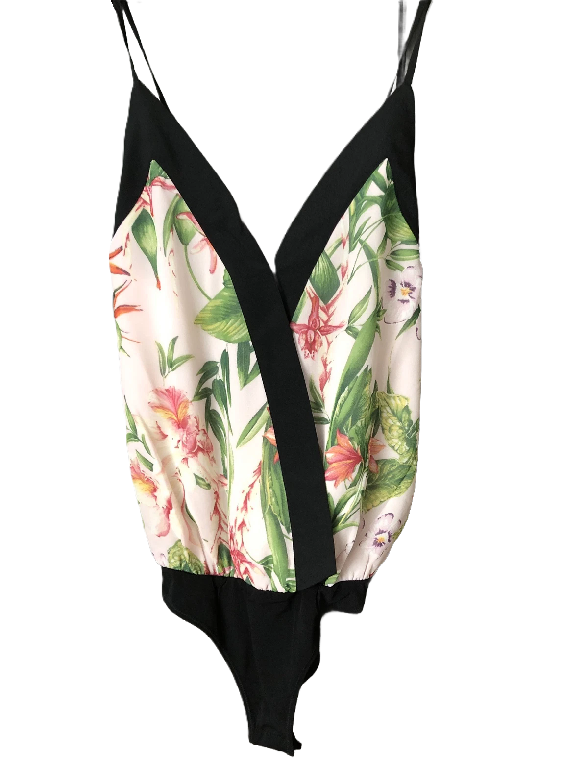 BCBG Women's Flowery Body Suit