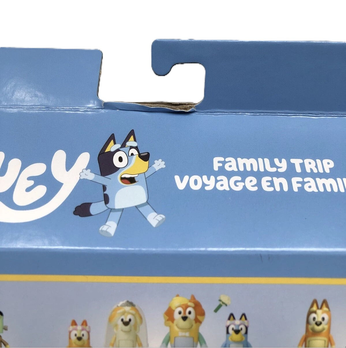 Bluey - Family Trip Figure Pack - Bandit, Bingo, Bluey & Chillie