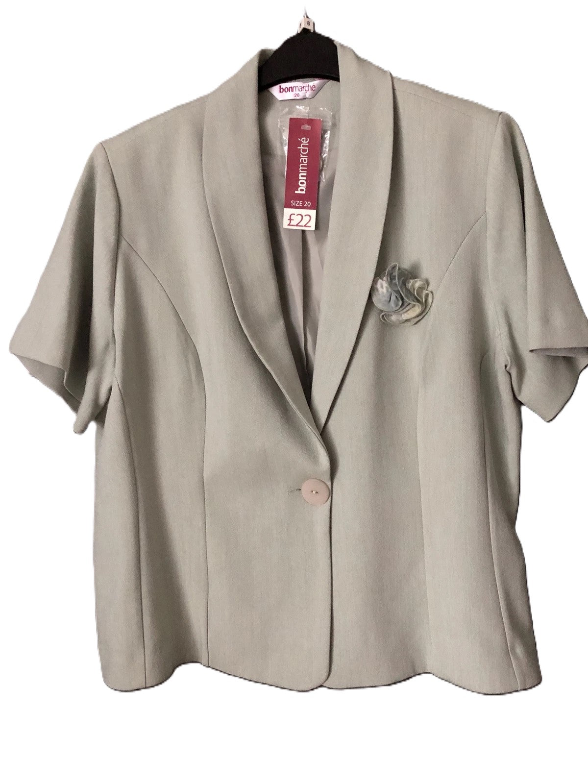 Bon Marché Short Sleeve Jacket Size 20