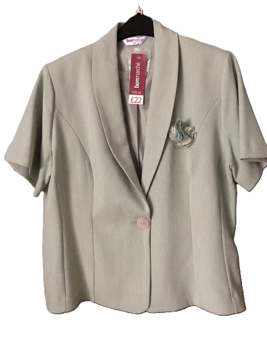 Bon Marché Short Sleeve Jacket Size 20