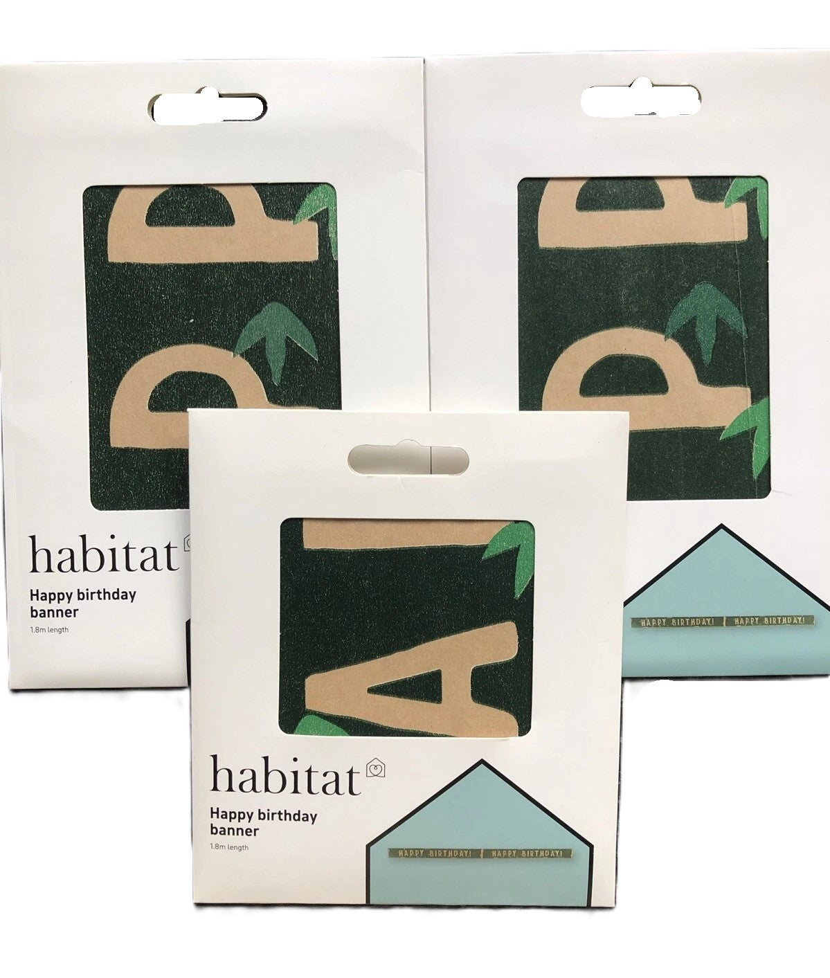 Habitat And Unbranded Birthday Banners Badges