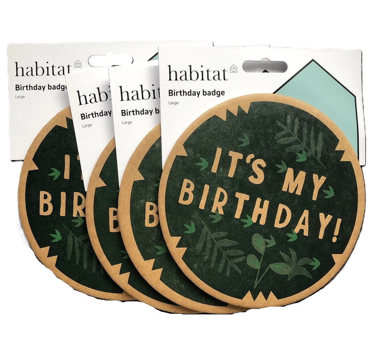 Habitat And Unbranded Birthday Banners Badges