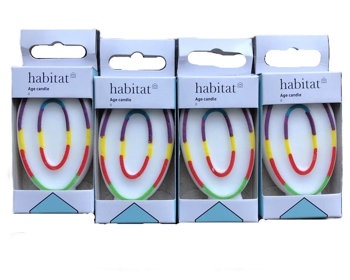Habitat Birthday Cake Number Candle Lot 34 In Total