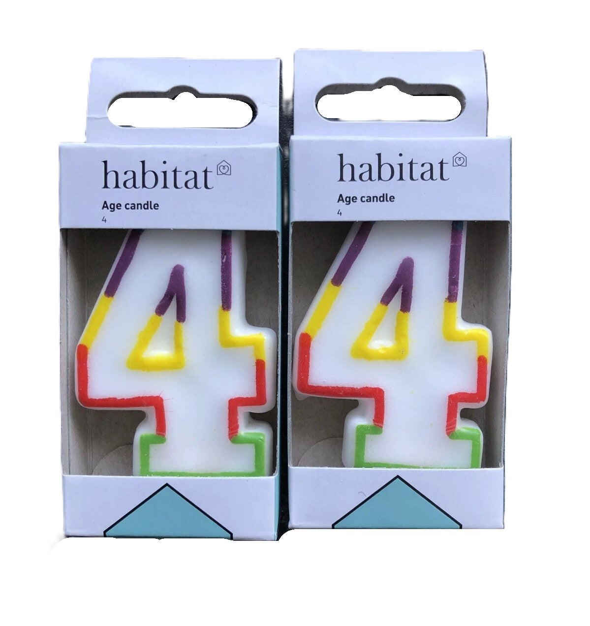 Habitat Birthday Cake Number Candle Lot 34 In Total