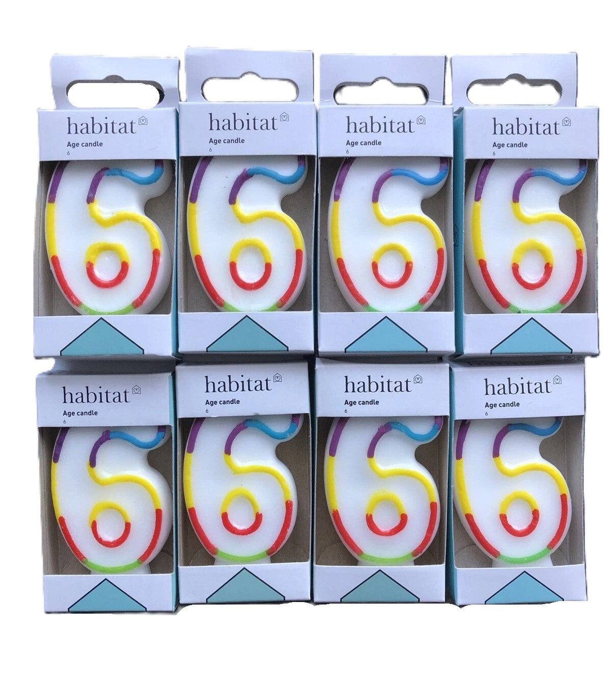 Habitat Birthday Cake Number Candle Lot 34 In Total