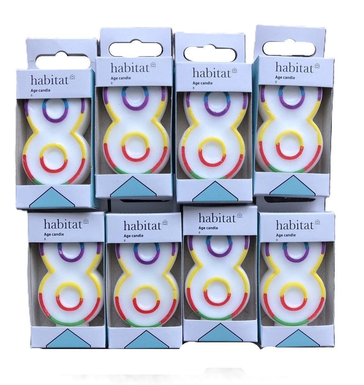 Habitat Birthday Cake Number Candle Lot 34 In Total