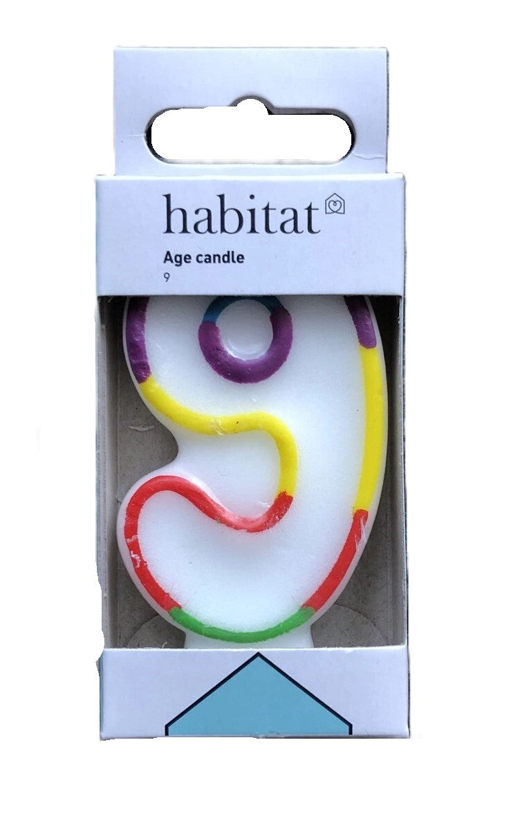 Habitat Birthday Cake Number Candle Lot 34 In Total