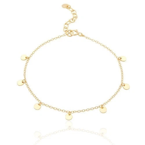 Carina Coin Bracelet - 18ct Gold Plated 925 Sterling Silver