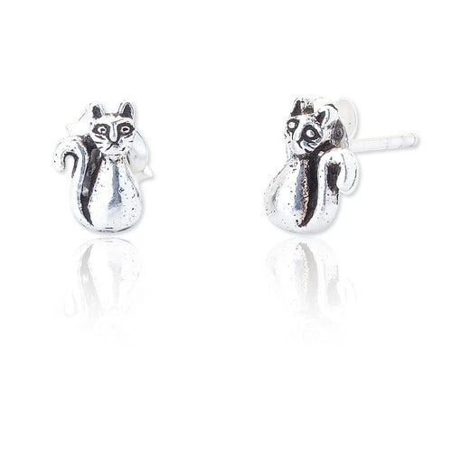 CAT STUDS Spoke925 Sterling Silver Earrings