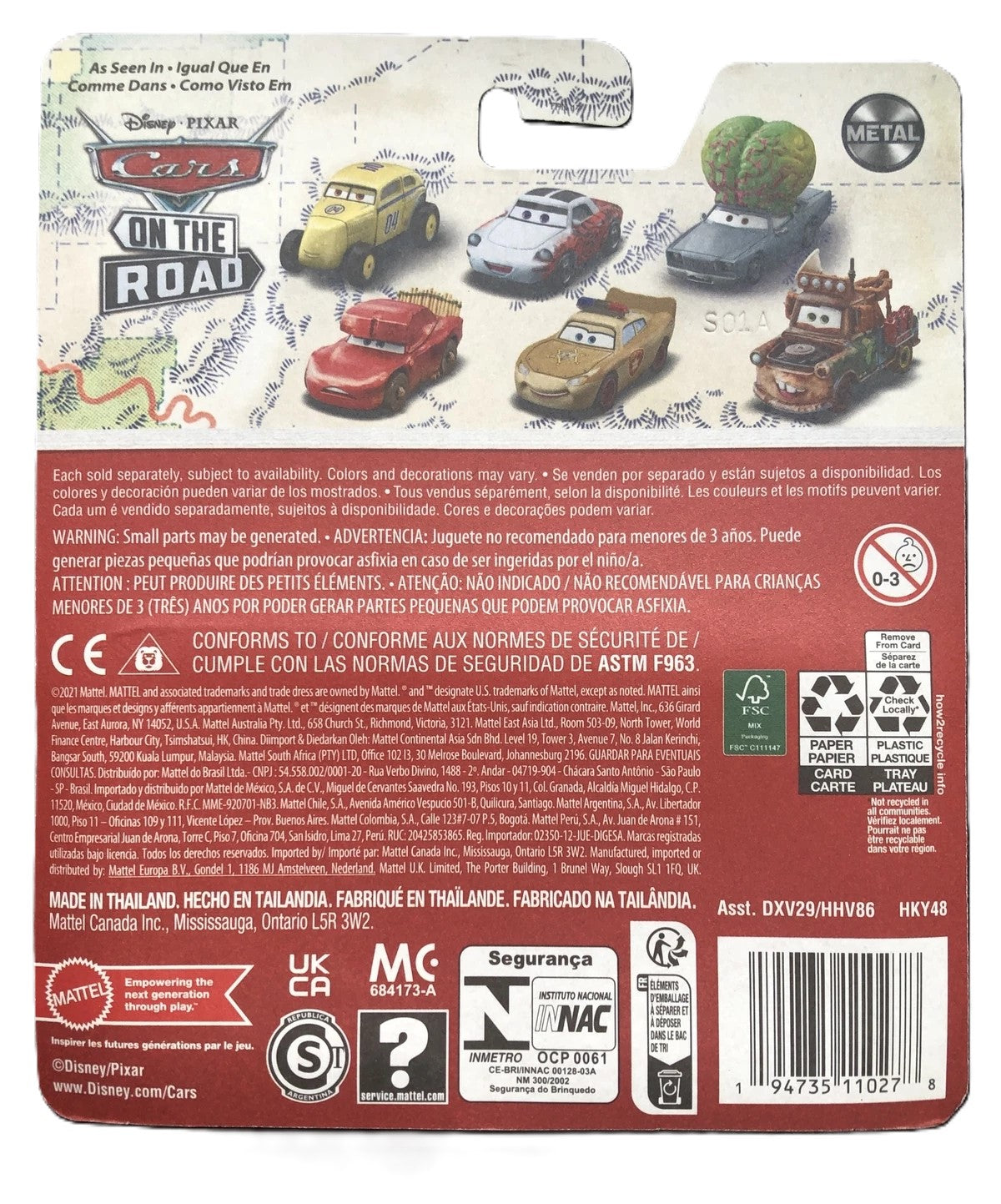 Disney Pixar Cars On The Road Cave Lighting McQueen HHV86