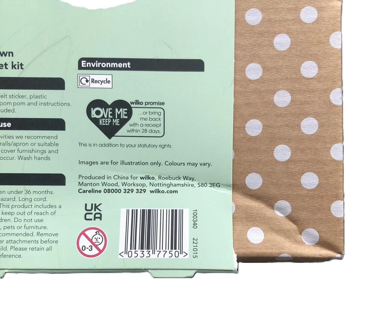 Wilko Make Your Own Bunny Crochet Kit