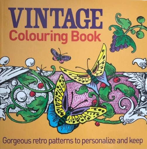 Vintage Colouring Book by Baker & Taylor Paperback 93 Pages to Colour