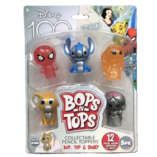 Disney 100 Bop N Tops Collectible Pencil Toppers