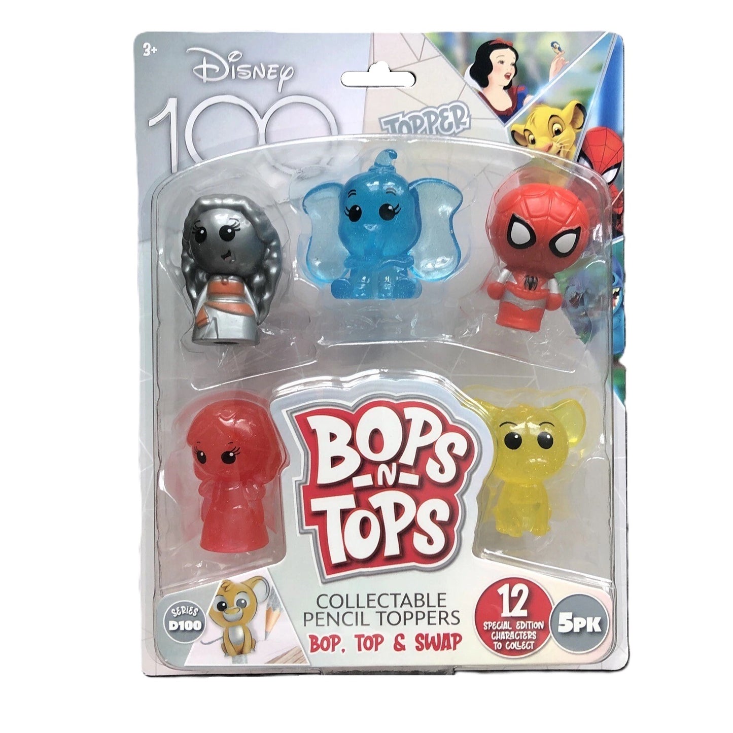 Disney 100 Bops N Tops Collectible Pencil Toppers