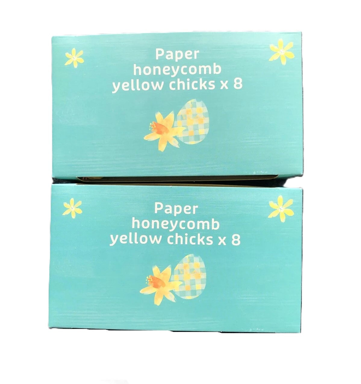 HOME Paper Honeycomb Yellow Chicks Box Of 8 x2