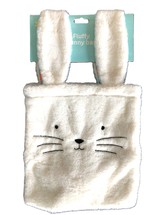 Home Easter Fluffy White Bunny Bag