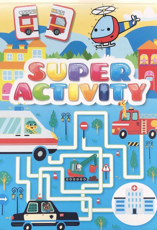 Super Activity Kids Book Over 100 Puzzles (2) Paperback