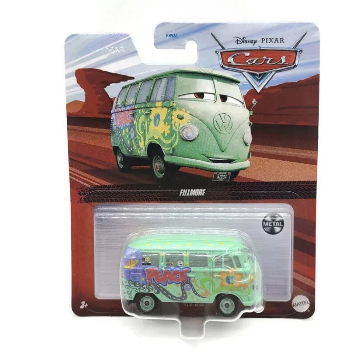 Disney Pixar Cars Fillmore Die Cast Model HHV86