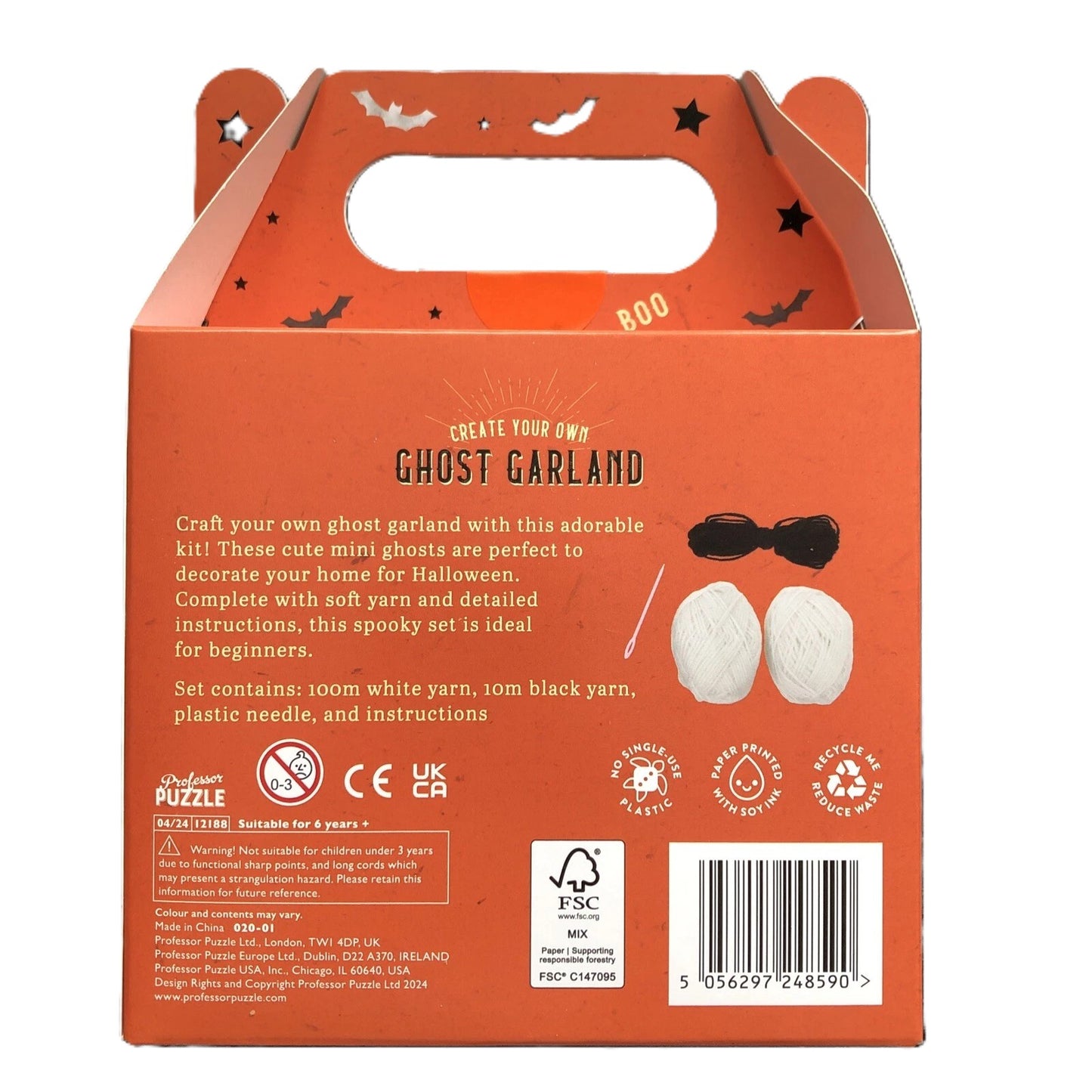 Professor Puzzle Create Your Own Ghost Garland Makes 7 Ghosts