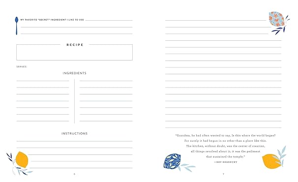 Grandmother's Recipe Journal, Weldon Owen, Hardcover